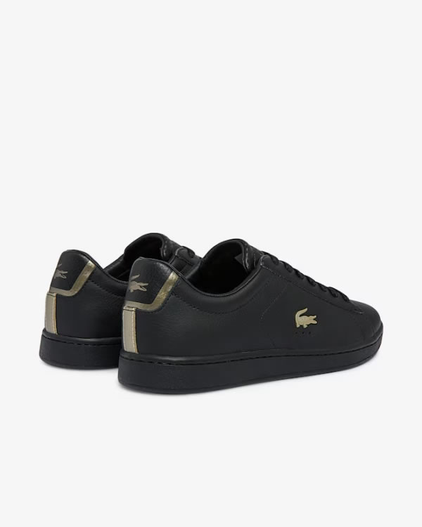 LACOSTE PRO BLACK TONAL LEATHER SNEAKERS image 3